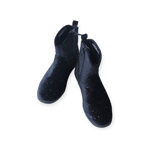 H&M Glittery Black Ankle Boots Size 2